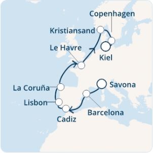 Costa Diadema Verso Il Nord Europa Maggio L Itinerario Viaggi